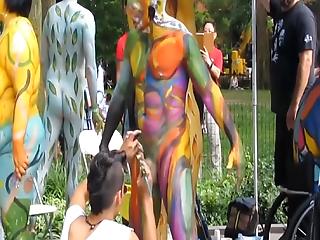 best of Women paint festival body nudist beauty