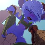 Dumpster tristana flash with easter eggs