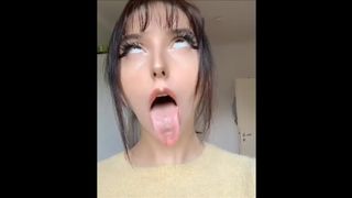 Boomer reccomend tongue fetish sloppy deepthroat